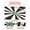 Professional Sisal Fiber Dartboard for Home and Bar Self-Healing Tournament-Size Bristle Board